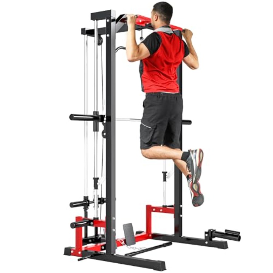 Pull Up Bar - Klatka siłowa z maszyną Smitha, wielofunkcyjny