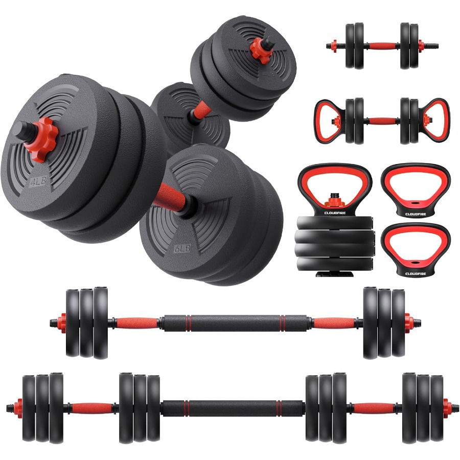Kettlebell - Regulowany zestaw hantli, zestaw ciężarków o