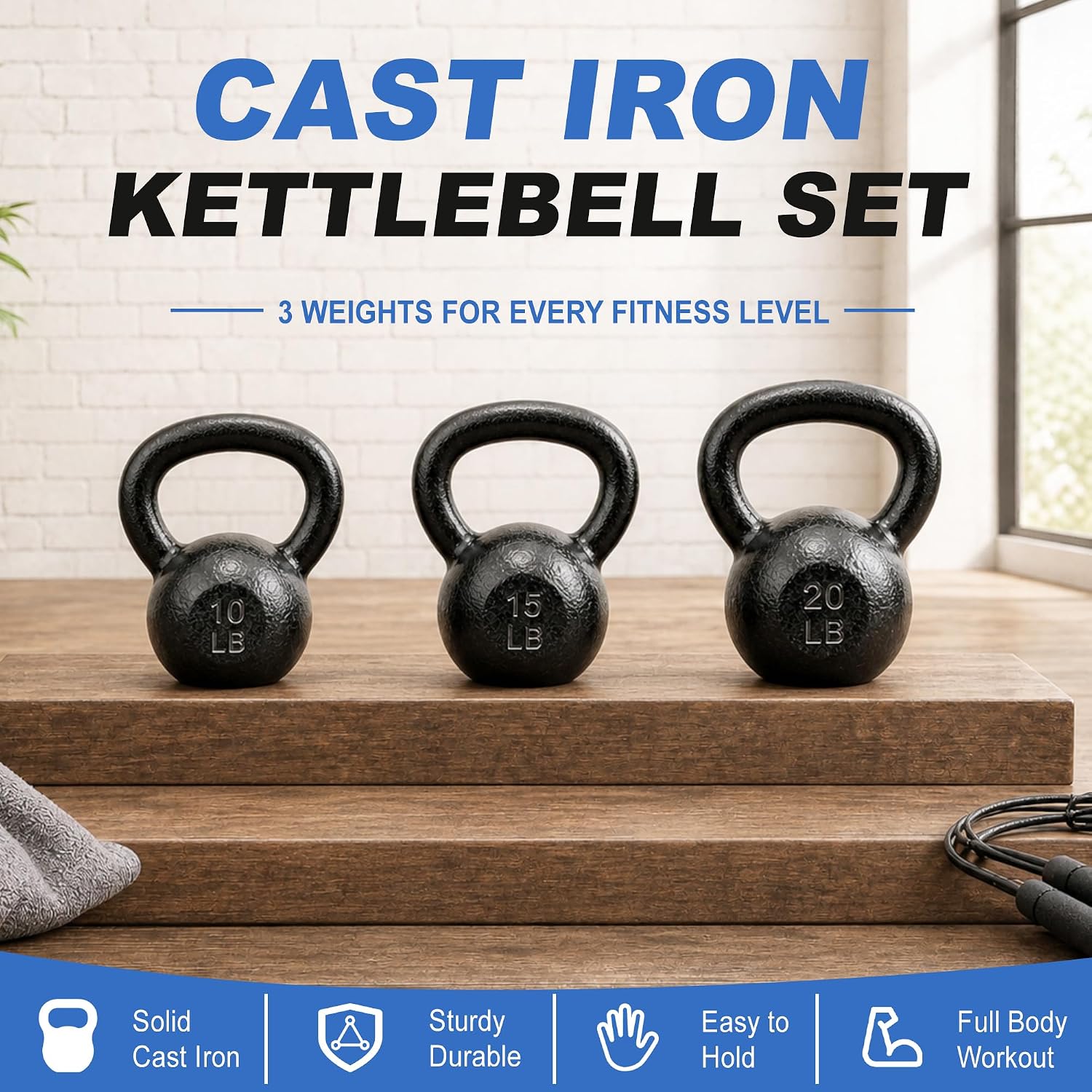 Żeliwne kettlebeli o wadze od  – Kettlebell recenzja i cena