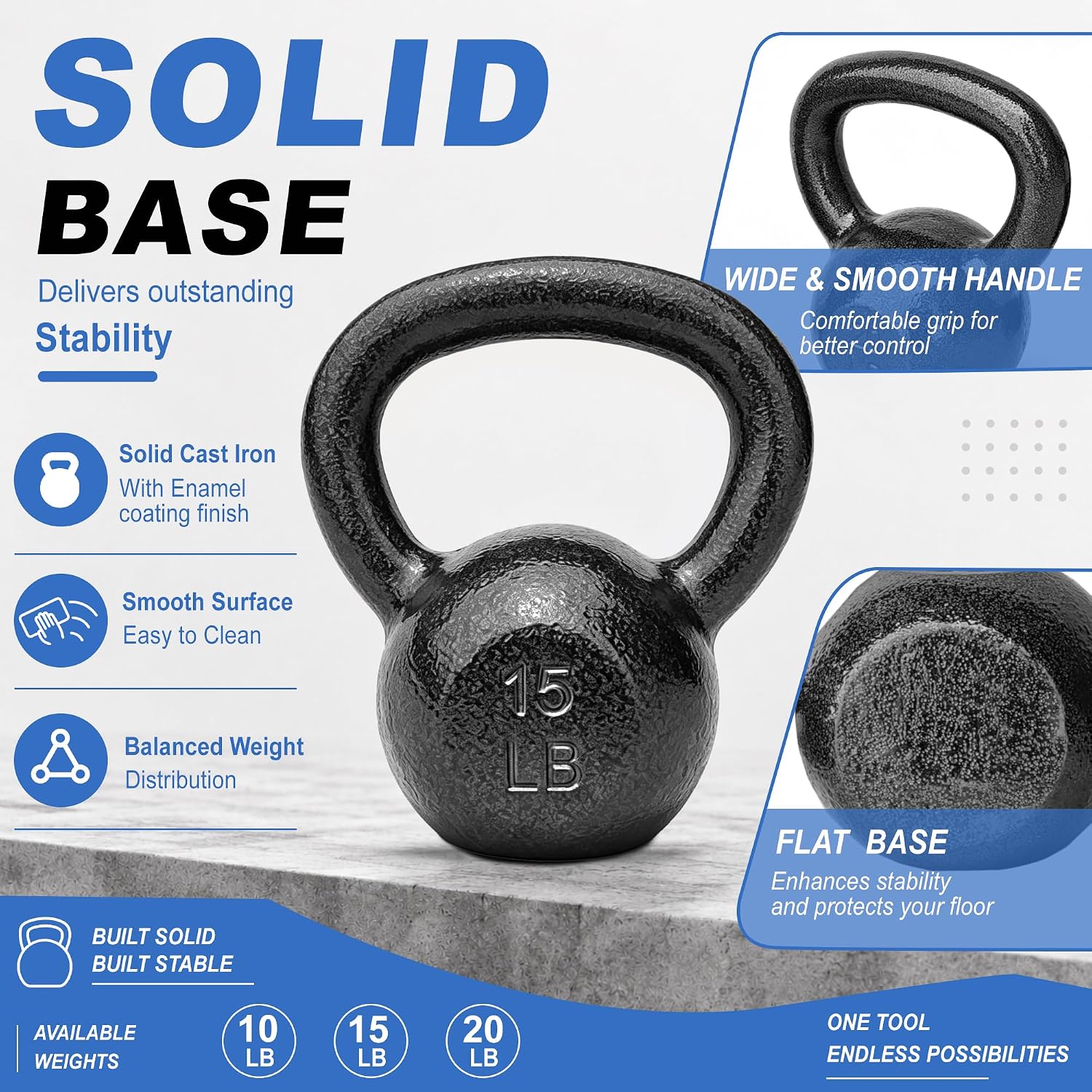 Żeliwne kettlebeli o wadze od  – Kettlebell recenzja i cena